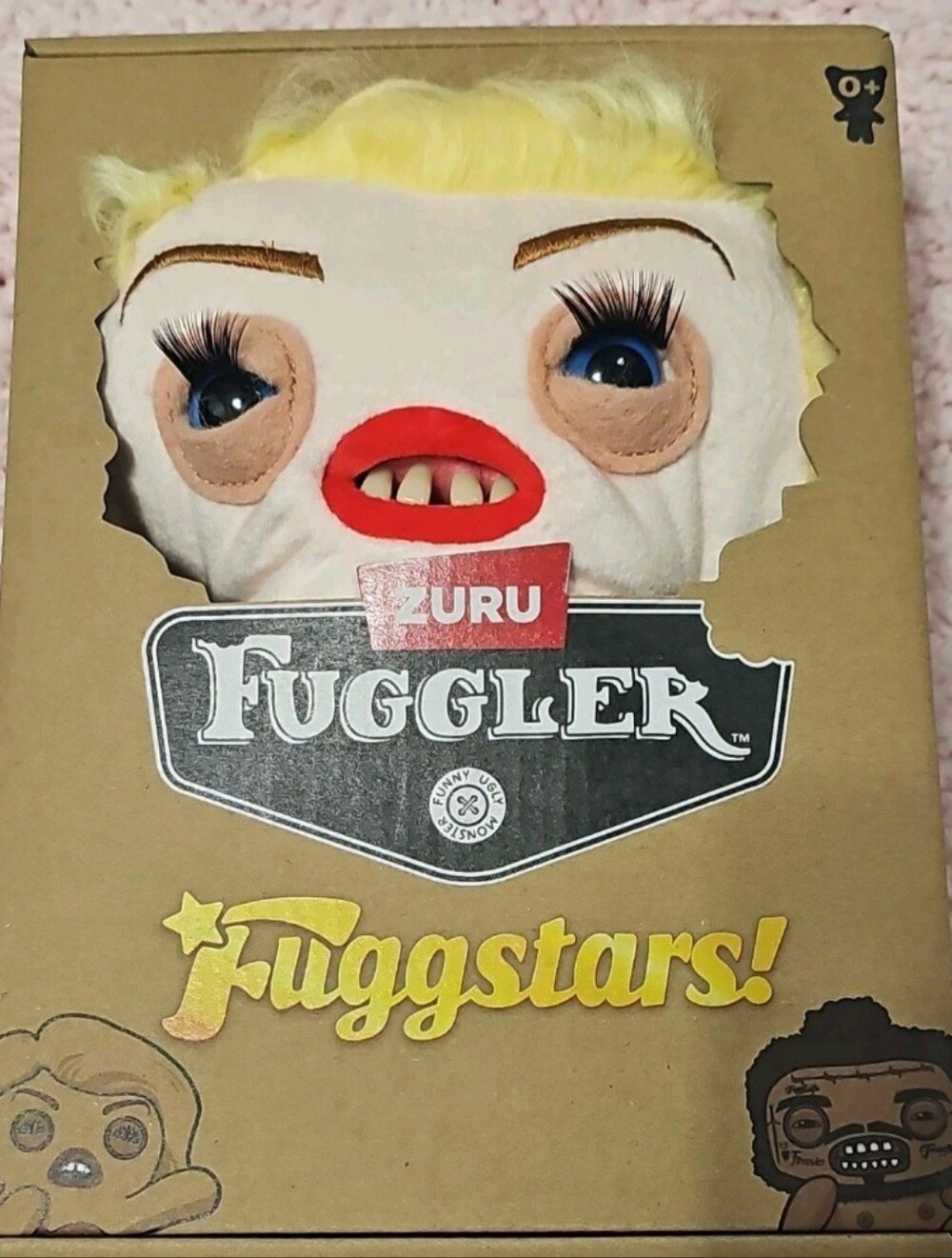 ZURU Fuggler Fuggstars! Yellow Hair Plush Monster Toy